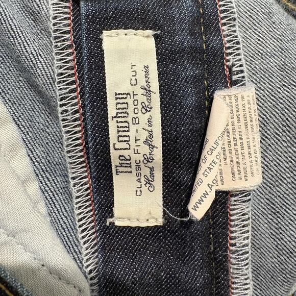 Agave Denim Jeans Mens 40 Blue The Cowboy Classic Boot Cut Made in USA Stretch - Picture 12 of 16